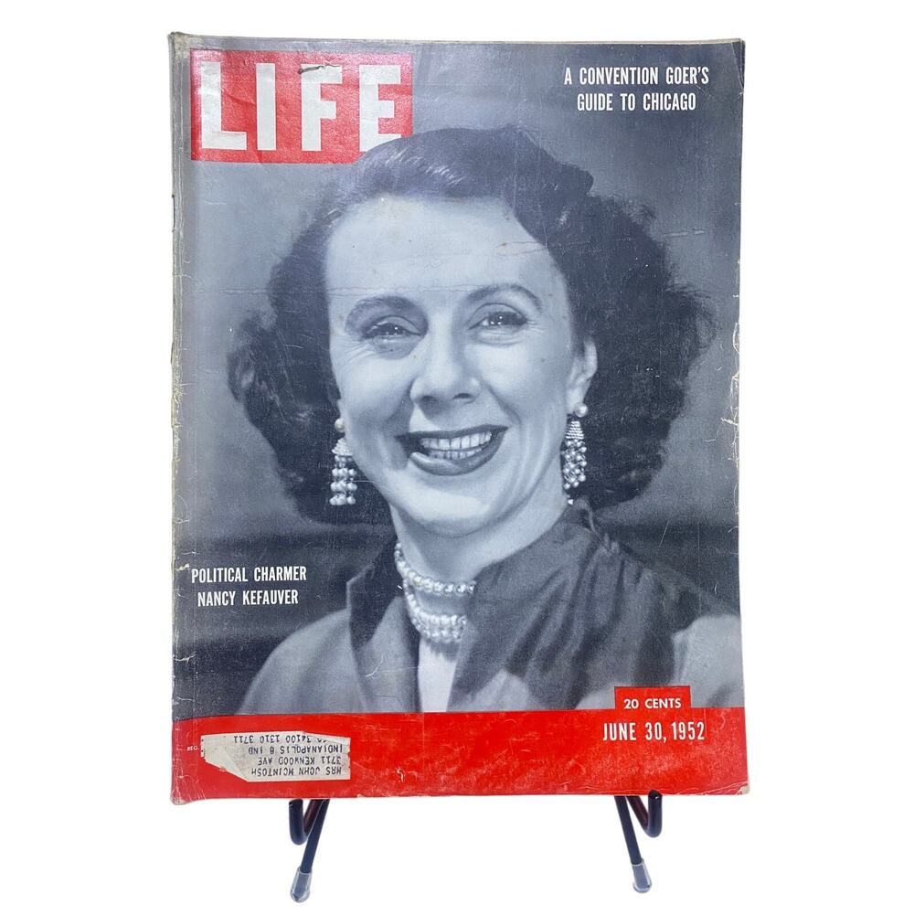 LIFE Magazine June 30 1952 Nancy Kefauver Cover Chicago Convention Guide